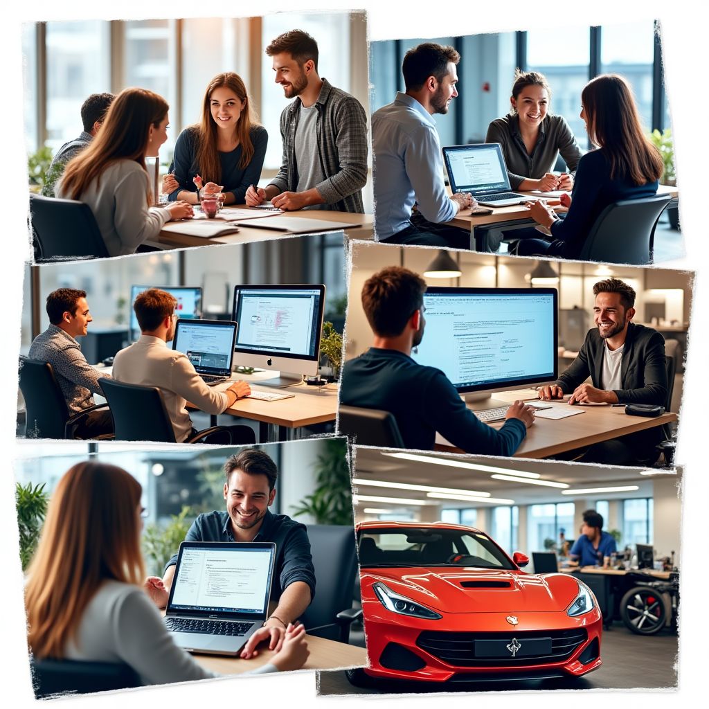 Collage de imágenes que muestran la evolución de la empresa TallerControl